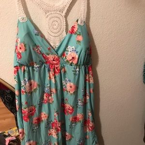 Blue Flowery Dress